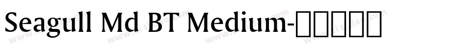 Seagull Md BT Medium字体转换